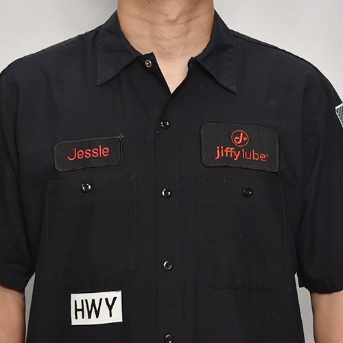 HWYUs/Limited Hand-Printed S/S Work Shirtʥ֥塼磻ߥ ġ˥֥å/L [y-0280]
