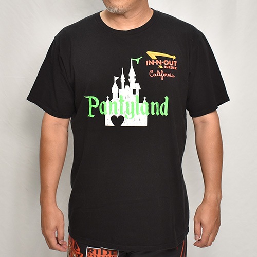 Panty Dropper��US/Burger S/S T-Shirt(�ѥ�ƥ��ɥ��åѡ��ߥ��� �С�����T�����)�֥�å�/������L [y-0341]