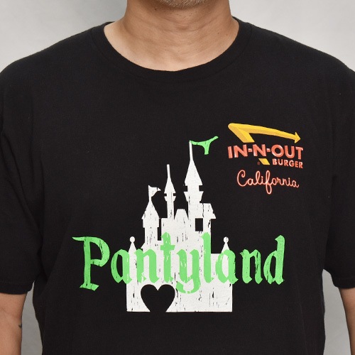 Panty Dropper��US/Burger S/S T-Shirt(�ѥ�ƥ��ɥ��åѡ��ߥ��� �С�����T�����)�֥�å�/������L [y-0341]