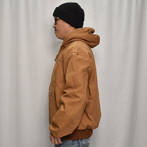 ��Carhartt/Hooded Duck Active Jacket (�����ϡ��� �ա��ɥ��㥱�å�)�����ϡ��ȥ֥饦��/������L [y-0855]