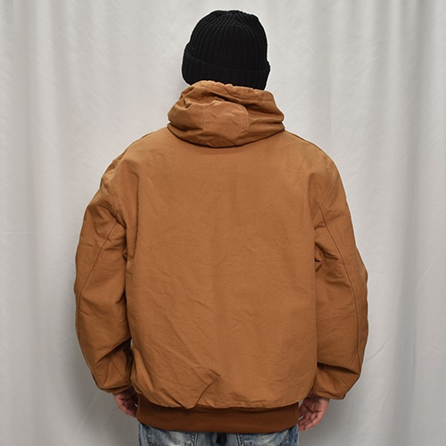 ��Carhartt/Hooded Duck Active Jacket (�����ϡ��� �ա��ɥ��㥱�å�)�����ϡ��ȥ֥饦��/������L [y-0855]
