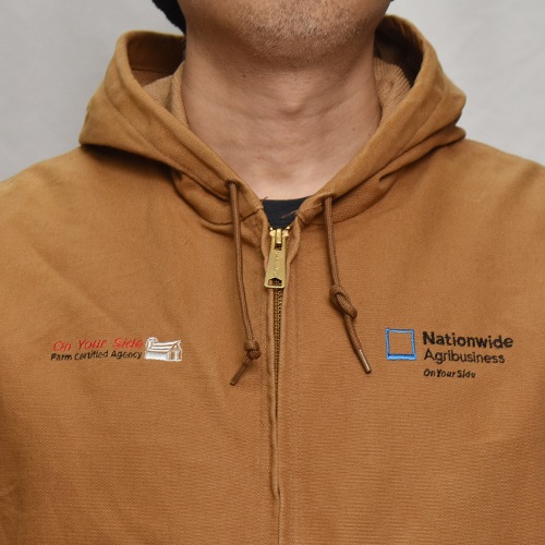 ��Carhartt/Hooded Duck Active Jacket (�����ϡ��� �ա��ɥ��㥱�å�)�����ϡ��ȥ֥饦��/������L [y-0855]