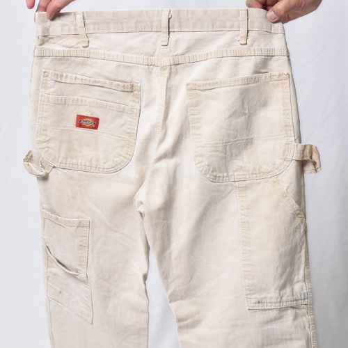 ��Dickies/White Drill Painter Pants�ʥǥ��å����� �ڥ��󥿡��ѥ�ġ˥ۥ磻��/������W33 [y-1165]