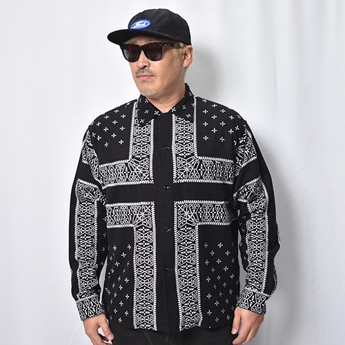 Towncraft×US/Cross Bandana Printed Flannel Shirt（タウンクラフト