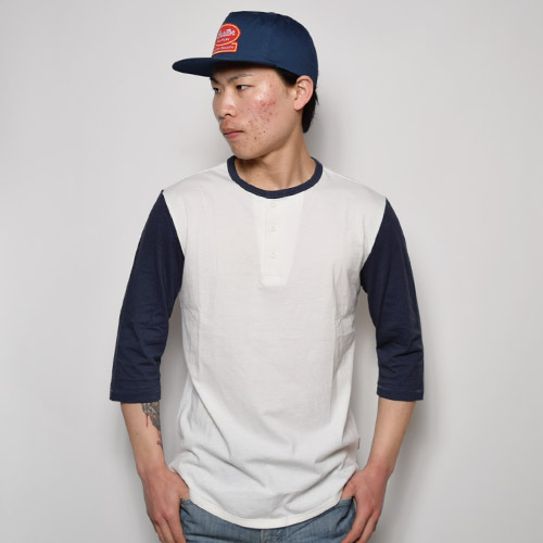 Brixton/3/4Sleeve Adam Henley Neck T-Shirtʥ֥ꥯȥ إ꡼ͥåTġ˥ۥ磻ȡߥͥӡ [a-1604]