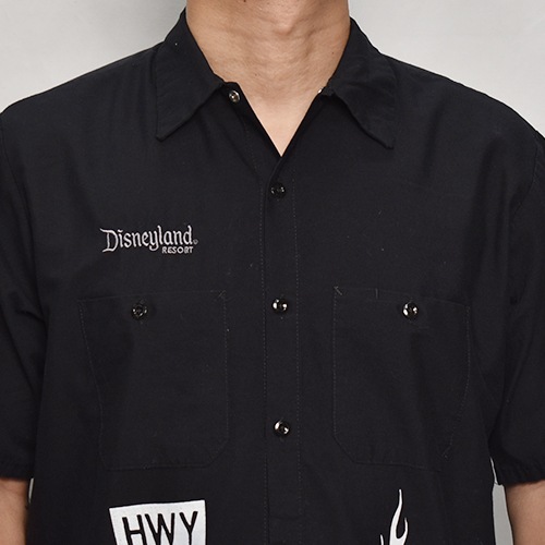 HWYUs/Limited Hand-Printed S/S Work Shirtʥ֥塼磻ߥ ġ˥֥å/L [y-0281]