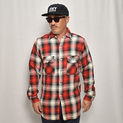 Big Mike/Vintage Heavy Flannel L/S Shirtʥӥåޥ եͥ륷ġ˥åɡߥۥ磻ȡߥ֥å/15 [y-0503]