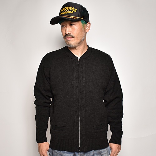 Sai/Zip Up Heavy Weight Cardigan�ʥ��� ���åץ��åץإӡ��������ȥ����ǥ�����˥ͥ��ӡ� [n-4721]