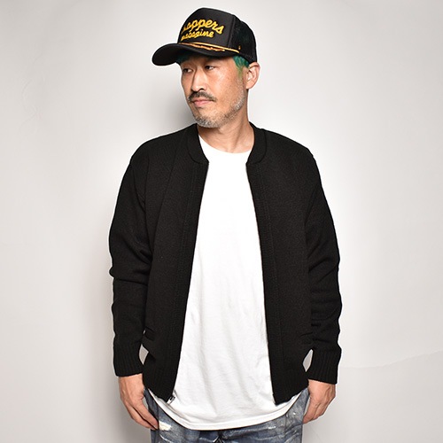 Sai/Zip Up Heavy Weight Cardigan�ʥ��� ���åץ��åץإӡ��������ȥ����ǥ�����˥ͥ��ӡ� [n-4721]