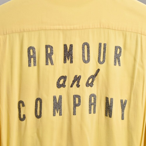 Vintage Bowling S/S Shirt（ボーリングシャツ）イエロー/サイズ