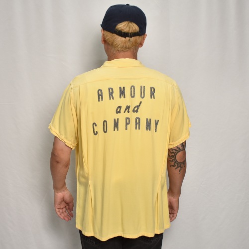 ブルーナボイン オースターT 半袖 リネン ポケット Tシャツ M イエロー 黄 MEN リサイクルポリフラワーリンクス 半袖シャツ バナナイエロー