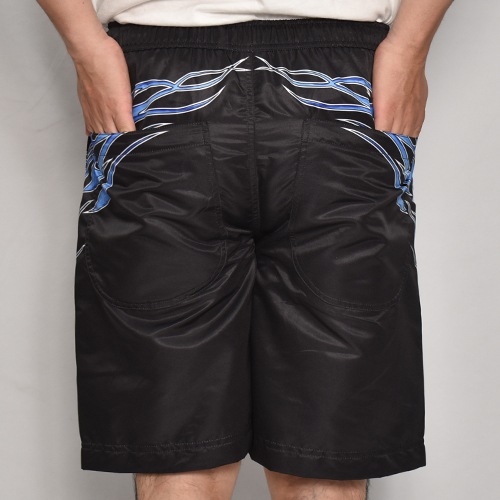 Iron Cross Flames Amphibious Nylon Easy Short Pants�ʥե졼�ॹ�ʥ����󥤡��������硼�ȥѥ�ġ˥֥�å��ߥ֥롼 [a-7990]