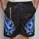Iron Cross Flames Amphibious Nylon Easy Short Pants�ʥե졼�ॹ�ʥ����󥤡��������硼�ȥѥ�ġ˥֥�å��ߥ֥롼 [a-7990]