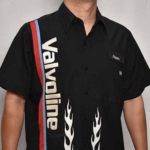 HWYUs/Limited Hand-Printed S/S Work Shirtʥ֥塼磻ߥ ġ˥֥å/L [y-0282]