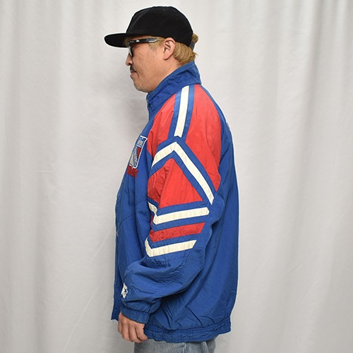 ��90's Vintage Puffer Jacket/Rangers��90's������ơ��� �ѥե������㥱�åȡ˥֥롼�ߥ�å�/������L [y-0905]