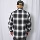 Cal Top/Ombre Checked Zip-Up Shirt Jacket�ʥ����ȥå� ����֥�����å�����ĥ��㥱�åȡ˥֥�å��ߥ��եۥ磻�� [a-8423]