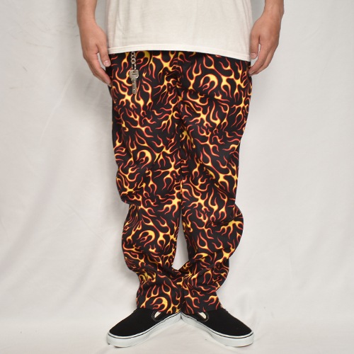 Multi Bandana Flames Easy Pants�ʥޥ���ե졼�ॹ���������ѥ�ġ˥֥�å��ߥ�å�/�������� [a-5353]