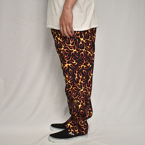 Multi Bandana Flames Easy Pants�ʥޥ���ե졼�ॹ���������ѥ�ġ˥֥�å��ߥ�å�/�������� [a-5353]