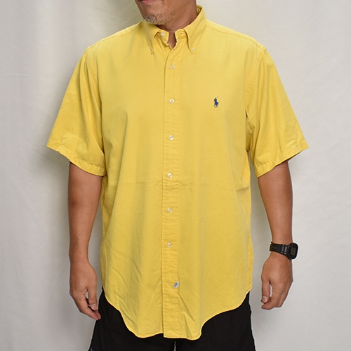 Polo Ralph Lauren/S/S Cotton Solid Shirtʥե åȥ󥷥ġ˥/L [z-9122]