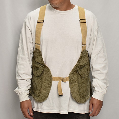 EU Military Liner Fake Fur Hunting Vestʥեե ϥƥ󥰥٥ȡ˥֥饦 [z-9448]