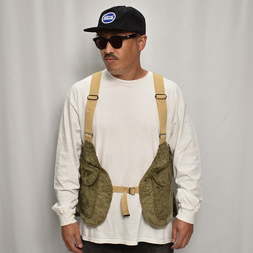 EU Military Liner Fake Fur Hunting Vestʥեե ϥƥ󥰥٥ȡ˥֥饦 [z-9448]