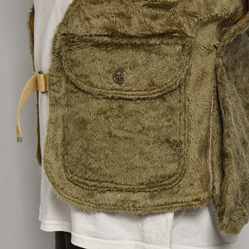 EU Military Liner Fake Fur Hunting Vestʥեե ϥƥ󥰥٥ȡ˥֥饦 [z-9448]