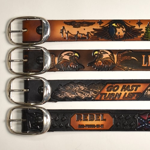 Brackney Leather Works/Embossed Leather Belt（ブラックニー