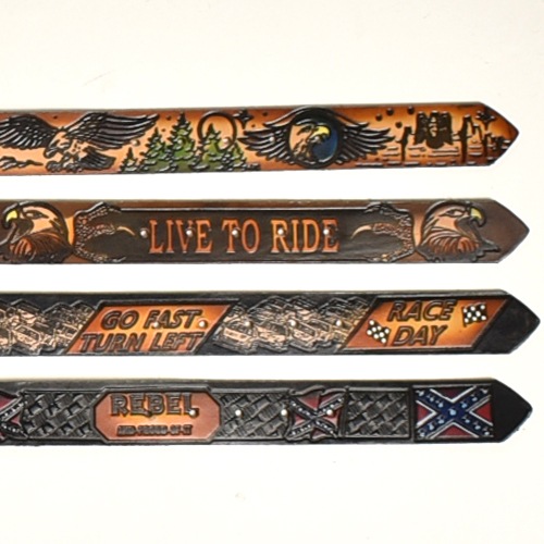 Brackney Leather Works カウレザーフレイムパターン Brackney Leather Works カウレザーフレイムパターン - メルカリ