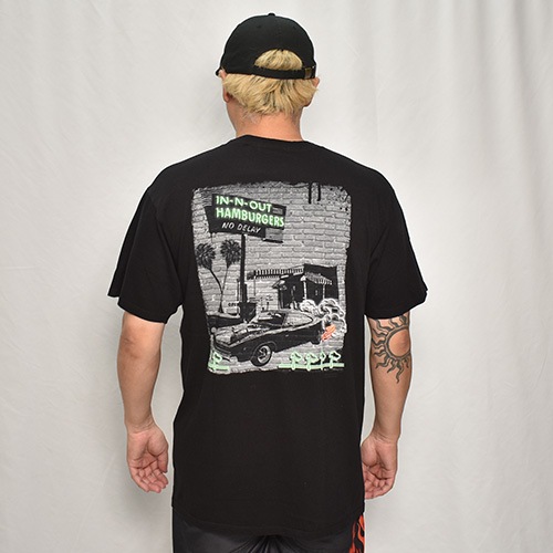 Panty Dropper��US/Burger S/S T-Shirt(�ѥ�ƥ��ɥ��åѡ��ߥ��� �С�����T�����)�֥�å�/������L [y-0344]