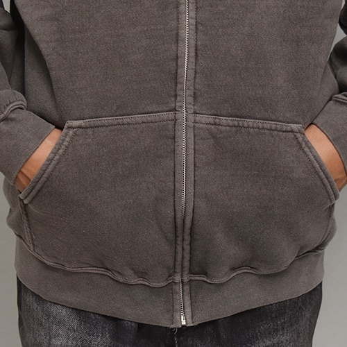 Towncraft/90's Pigment Dyed Zip Up Hoodie�ʥ����󥯥�ե� ���åץ��åץѡ������˥֥�å� [a-8205]
