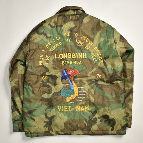 Vietnam jacket カモフラージュ 迷彩 キルティング Us Original Remake Vietnam Souvenir Quilting Jacket（USミリタリー
