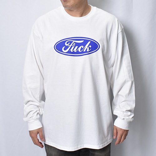 Fuck Logo L/S T-Shirt�ʥե��å����� T����ġ˥ۥ磻�� [a-8424]