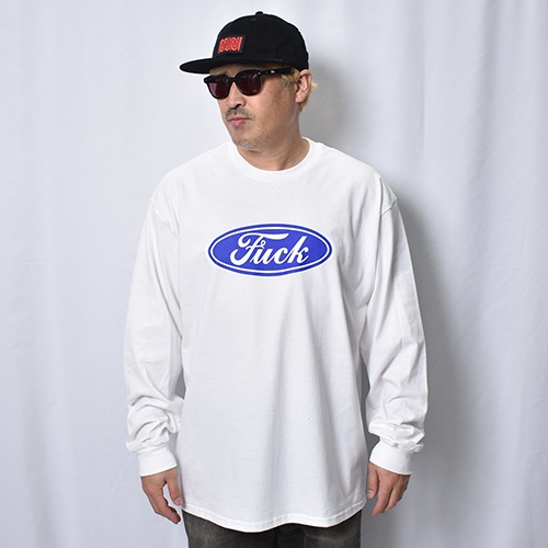 Fuck Logo L/S T-Shirt�ʥե��å����� T����ġ˥ۥ磻�� [a-8424]