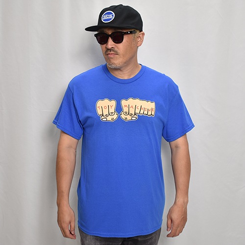 Toy Machine/Fist S/S T-Shirt（トイマシーン Tシャツ）ブルー [a-7993