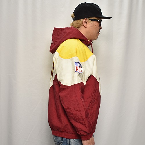 ��90's Vintage Puffer Jacket/Redskins��90's������ơ��� �ѥե������㥱�åȡ˥С�����ǥ����ߥۥ磻�ȡߥ�������/������L [y-0907]
