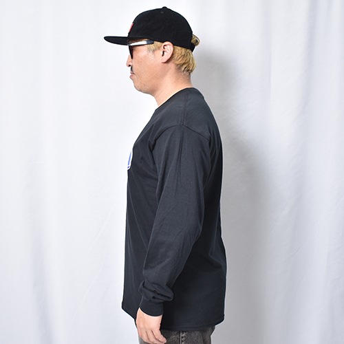 Fuck Logo L/S T-Shirt�ʥե��å����� T����ġ˥֥�å� [a-8425]