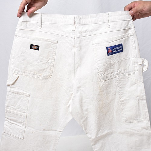 Dickies/White Drill Painter Pants with Sherwin Williams Tag