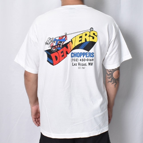 Denver's Choppers��US/80's Original Design S/S T-Shirt�ʥǥ�С�������åѡ����ߥ��� T����ġ˥ۥ磻�� [a-8634]