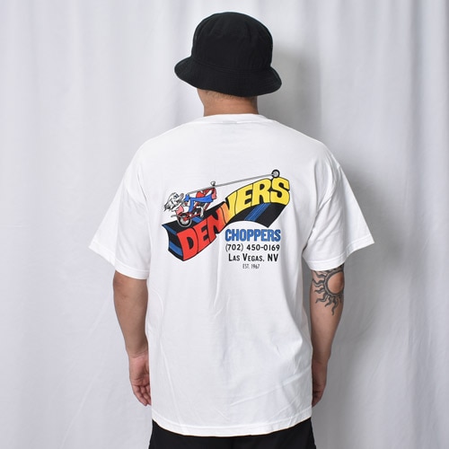 Denver's Choppers��US/80's Original Design S/S T-Shirt�ʥǥ�С�������åѡ����ߥ��� T����ġ˥ۥ磻�� [a-8634]