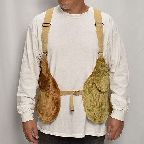 EU Military Liner Fake Fur Hunting Vestʥեե ϥƥ󥰥٥ȡ˥֥饦 [z-9450]