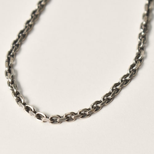 US Exclusive/Cut Cable Narrow Chain Necklace�ʥ��� �ͥå��쥹�˥���С� [a-8099]