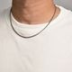 US Exclusive/Cut Cable Narrow Chain Necklace�ʥ��� �ͥå��쥹�˥���С� [a-8099]