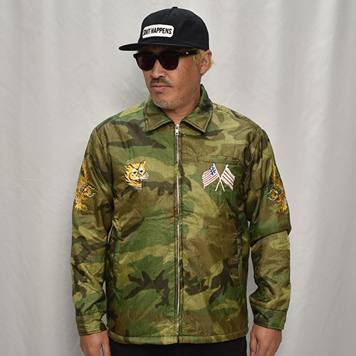 Vietnam jacket カモフラージュ 迷彩 キルティング テーラー東洋 スカジャン ベトジャン キルティング Vietnam Liner
