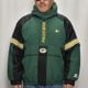 ��90's Vintage Puffer Jacket/Packers��90's������ơ��� �ѥե������㥱�åȡ˥��꡼��ߥ֥�å�/������XL [y-0908]