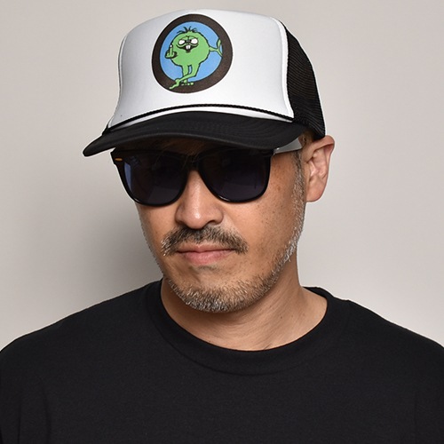 Camacho Monster/Trucker Mesh Cap�ʥ��ޥ����󥹥��� ��å��奭��åס˥֥�å��ߥۥ磻�� [a-5969]