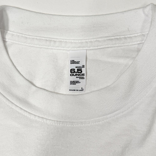 Los Angeles Apparel/6.5oz. Garment Dyed L/S T-Shirt�ʥ����󥼥륹���ѥ�� T����ġ˥ۥ磻�� [a-5702]