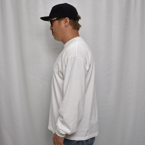Los Angeles Apparel/6.5oz. Garment Dyed L/S T-Shirt�ʥ����󥼥륹���ѥ�� T����ġ˥ۥ磻�� [a-5702]