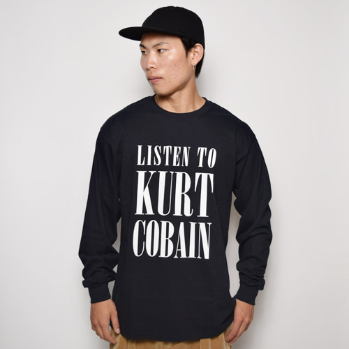 Sunny Sports/Listen to Kurt Cobain T-Shirtsʥˡݡ ȥСTġ˥֥å [a-1844]