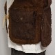 EU Military Liner Fake Fur Hunting Vest�ʥե������ե��� �ϥ�ƥ��󥰥٥��ȡ˥֥饦�� [z-9452]
