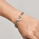 US Exclusive/T-Bar Figaro Chain Braceletʥ ֥쥹åȡ˥С [a-8102]